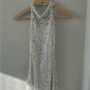 Pearl halter dress